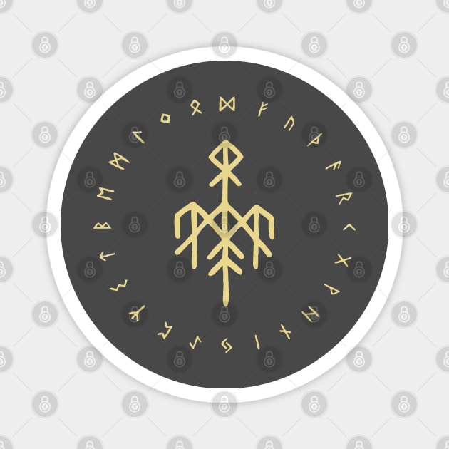 wardruna vikings norse-mythology-symbols Magnet by Lamink